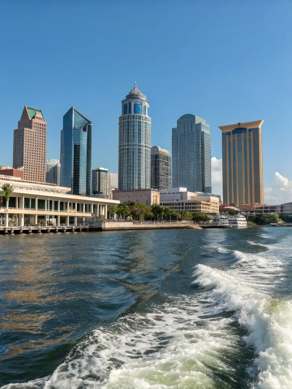 An aerial view of Tampa Bay, Florida, highlighting the city skyline and waterfront, representing the firm's commitment to serving the Tampa Bay area.